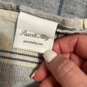 Peacock Alley plaid sheet set